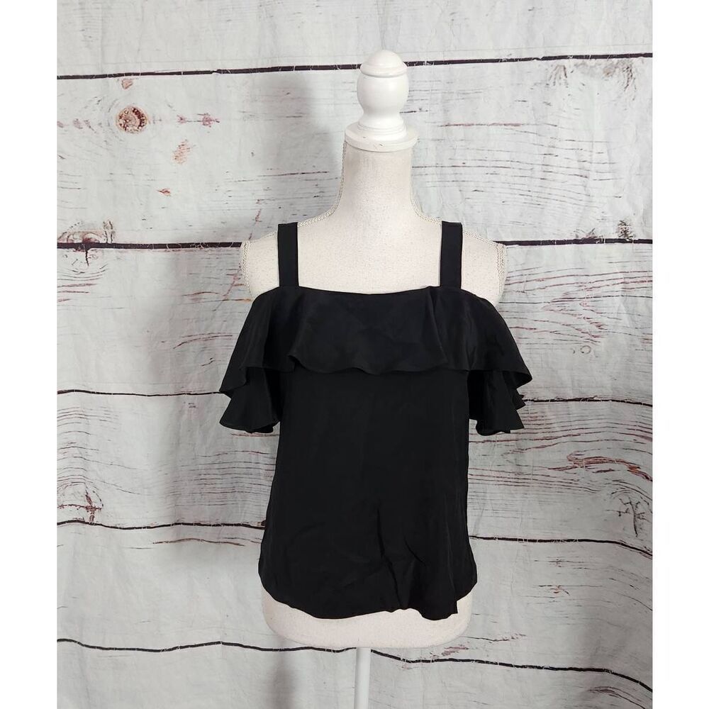 J. Crew Cold Shoulder Silk Blouse Size‎ 2 Petite NWT